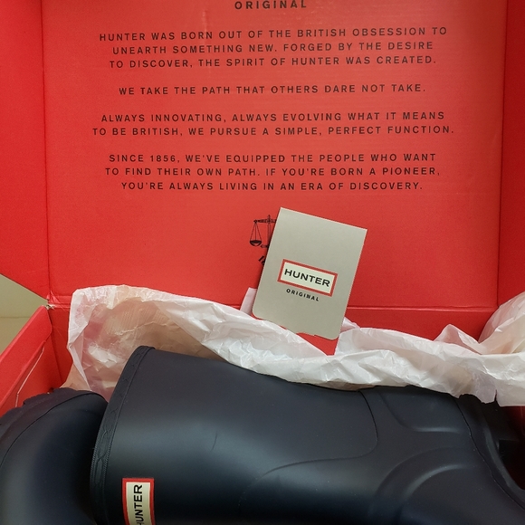 Hunter Original Short Boot in Navy NIB - Picture 7 of 9